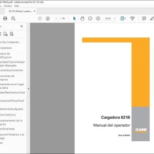 Case 821B Cargadora Manual del Operador 9-29433 - PDF DOWNLOAD
