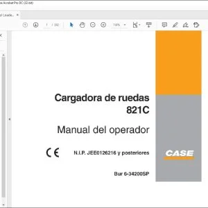 Case 821C Cargadora de ruedas Manual del Operador 6-34200SP - PDF DOWNLOAD