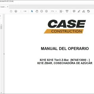 Case 821E Cargadora Manual del Operario 48146995 - PDF DOWNLOAD
