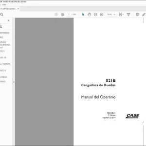 Case 821E Cargadora de Ruedas Manual del Operário 75314521 - PDF DOWNLOAD