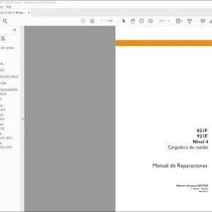 Case 821F 921F Nivel 4 Cargadora de ruedas Manual de Reparaciones 84527028 - PDF DOWNLOAD
