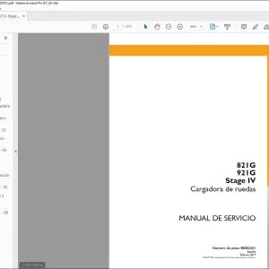 Case 821G 921G Stage IV Cargadora de ruedas Manual de Servicio 48082201 - PDF DOWNLOAD