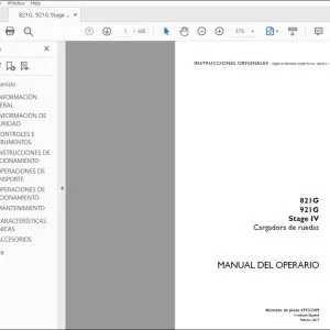 Case 821G 921G Stage IV Cargadora de ruedas Manual del Operario 47932385 - PDF DOWNLOAD