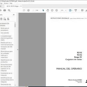 Case 821G 921G Stage IV Cargadora de ruedas Manual del Operario 51576061 - PDF DOWNLOAD