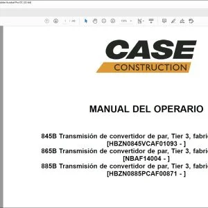 Case 845B VHP 865B VHP 885B VHP Motoniveladoras Manual del Operario 48174288 - PDF DOWNLOAD