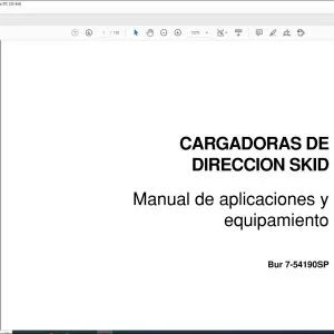 Case 85XT 90XT 95XT Cargadoras De Direccion Skid Manual de aplicaciones y equipamiento 7-54190 - PDF DOWNLOAD