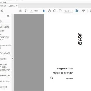 Case 921B Cargadora Manual del Operador 9-26604 - PDF DOWNLOAD