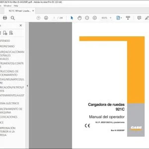 Case 921C Cargadora de ruedas Manual del Operador 6-34320SP - PDF DOWNLOAD