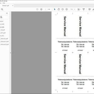 Case TX 130-30 TX 130-33 Telemanipuladores Service Manual 87755827 - PDF DOWNLOAD