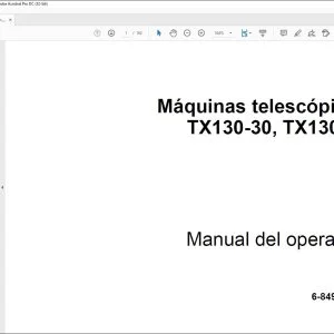 Case TX130-30 TX130-33 Máquinas telescópicas Manual del operador 6-84910 ES - PDF DOWNLOAD