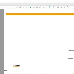 Case TX130-30 TX130-33 Tier 3 Telescopic handlers Manual Del Operador 87751734 - PDF DOWNLOAD