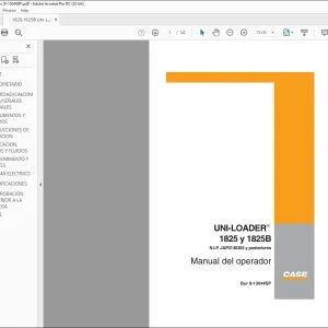 Case Uni-Loader 1825 y 1825B Manual del Operador 9-13044SP - PDF DOWNLOAD