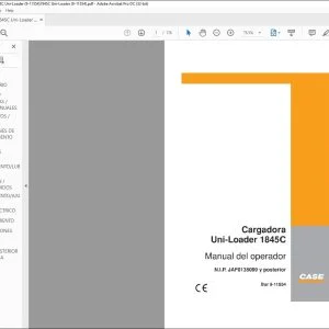Case Uni-Loader 1845C Cargadora Manual del Operador 9-11554 - PDF DOWNLOAD