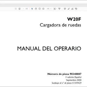 Case W20F Cargadora de ruedas Manual del Operario 90348887 - PDF DOWNLOAD