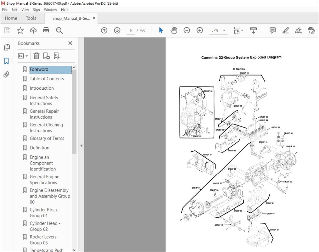 Cummins B Series Engines Shop Manual - PDF DOWNLOAD - HeyDownloads ...