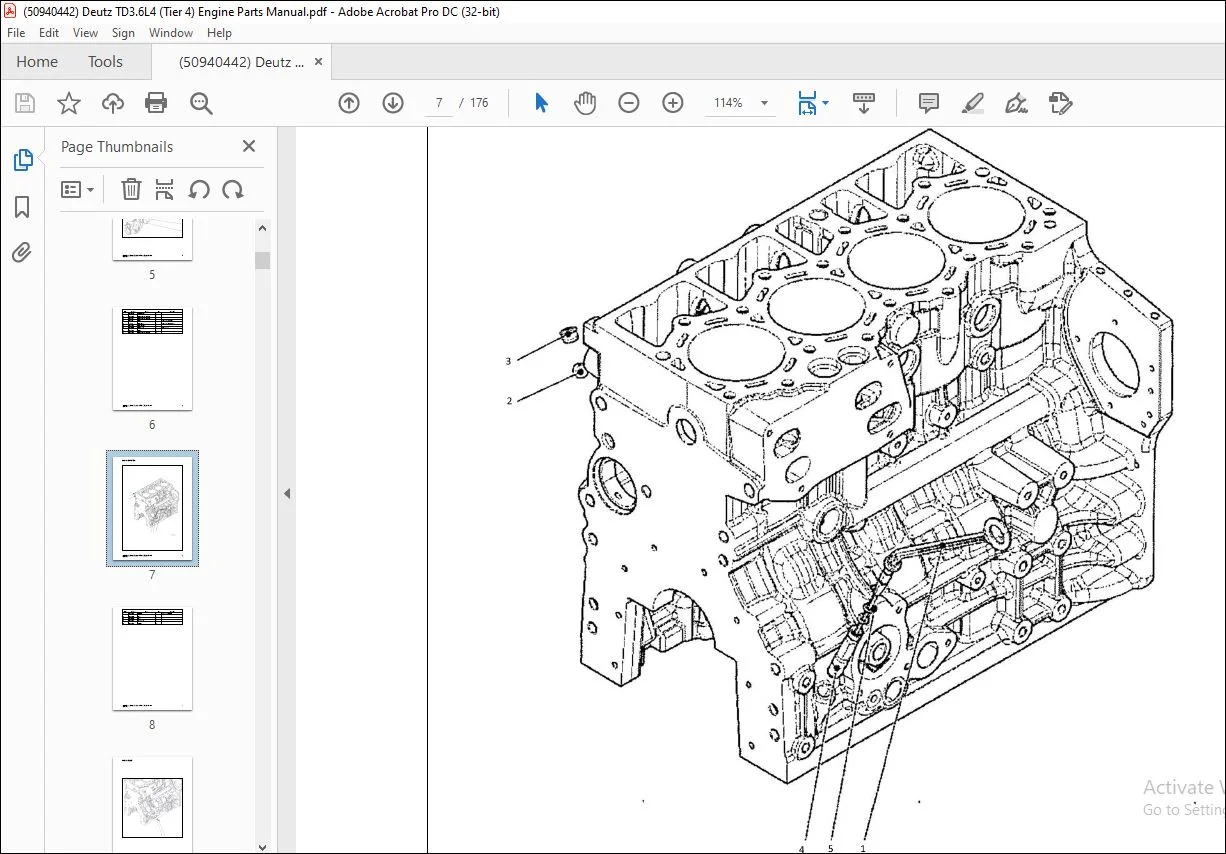 DEUTZ TD3.674 (Tier 4) 750 708 T750 MLA 7 MLA-T 516 Articulated Loader Parts Manual - PDF DOWNLOAD - Image 3