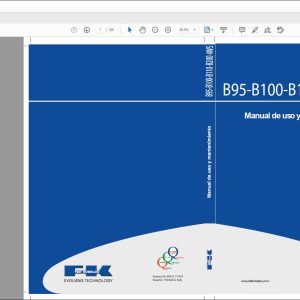 Fiat Kobelco B95-B100-B110-B200 4WS Manual De Uso Y Mantenimiento - PDF ...