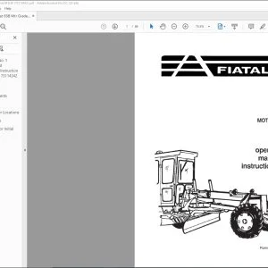 Fiatallis 65-B Motor Grader Operation & Maintenance Instruction Manual 73114342 - PDF DOWNLOAD