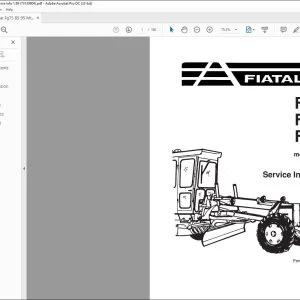 Fiatallis FG75 FG85 FG95 Motor Graders Service Information Manual 73139904 - PDF DOWNLOAD