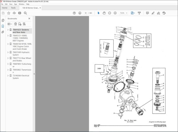 Fiatallis M100 100-B 100-C 150-C 200-C Tandems & Rear Axle Service ...