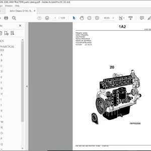 JOHN DEERE 8100, 8200, 8300 OR 8400 TRACTOR PARTS CATALOG MANUAL - PDF DOWNLOAD