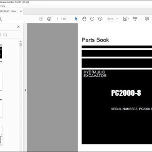 KOMATSU PC2000-8 HYDRAULIC EXCAVATOR PARTS MANUAL - PDF DOWNLOAD