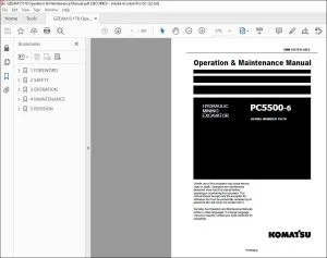 KOMATSU PC5500-6 HYDRAULIC MINING EXCAVATOR OPERATION & MAINTENANCE MANUAL 15178 - PDF DOWNLOAD