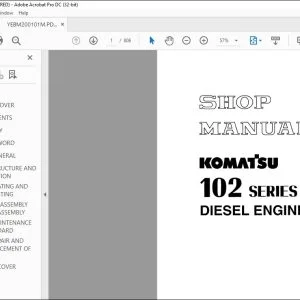 Komatsu 102 Series Diesel Engine shop Manual YEBM200101 - PDF DOWNLOAD
