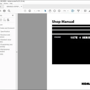 Komatsu 107E-2 Series Engine Shop Manual SEN05623-09 - PDF DOWNLOAD