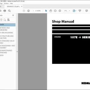 Komatsu 107E -3 Series Engine Shop Manual SEN06502-20 - PDF DOWNLOAD