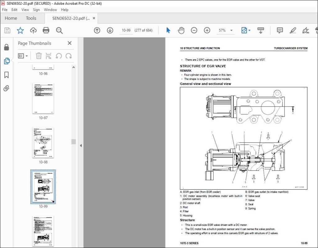 Komatsu 107E -3 Series Engine Shop Manual SEN06502-20 - PDF DOWNLOAD ...