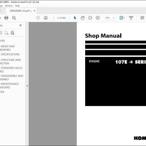 Komatsu 107E-5 SERIES Engine Shop Manual SEN06896-02 - PDF DOWNLOAD