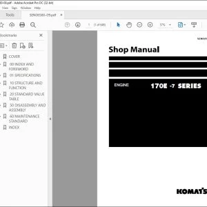 Komatsu 170E-7 Series Engine Shop Manual SEN06580-09 - PDF DOWNLOAD