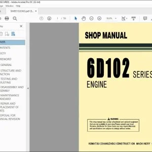 Komatsu 6D102 Series Engine Shop Manual SMEE1020K0 - PDF DOWNLOAD