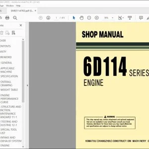 Komatsu 6D114 Series Engine Shop Manual SMEE1147K0 - PDF DOWNLOAD