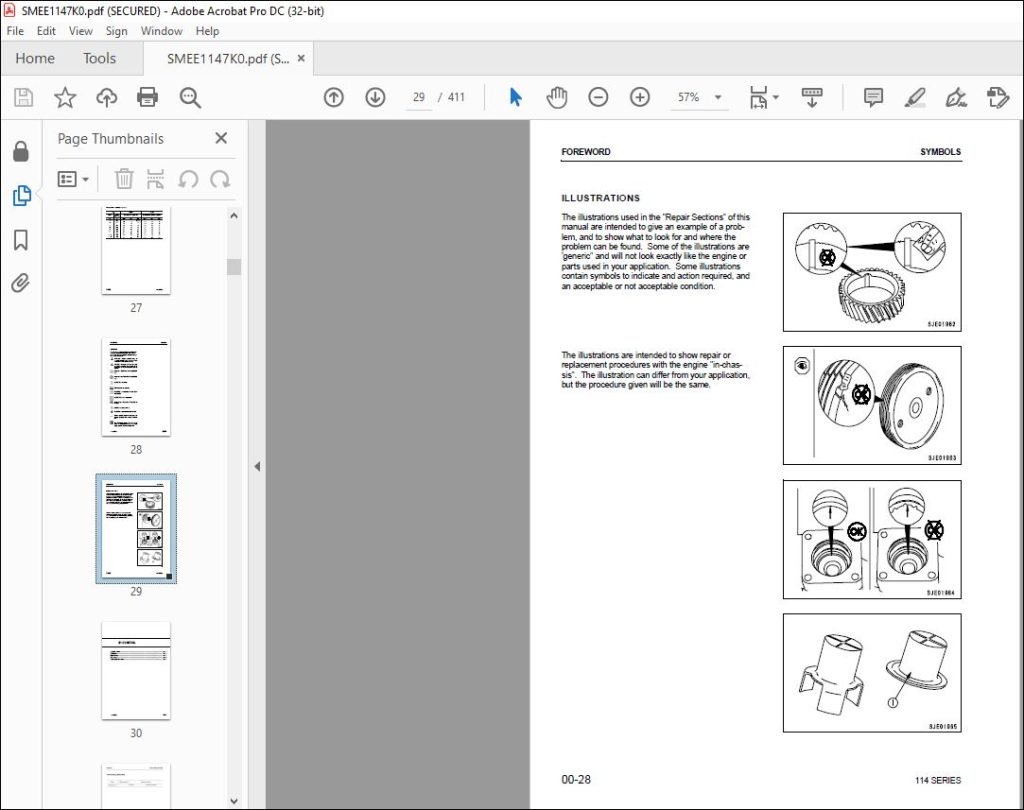 Komatsu 6D114 Series Engine Shop Manual SMEE1147K0 - PDF DOWNLOAD ...