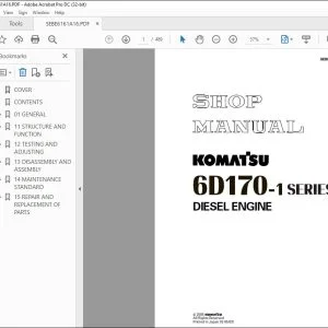 Komatsu 6D170-1 Series Diesel Engine Shop Manual SEBE6161A16 - PDF DOWNLOAD