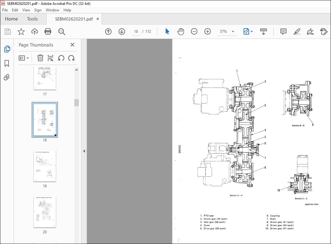 Komatsu GS360-2 Road Machines Shop Manual SEBM02620201 - PDF DOWNLOAD ...