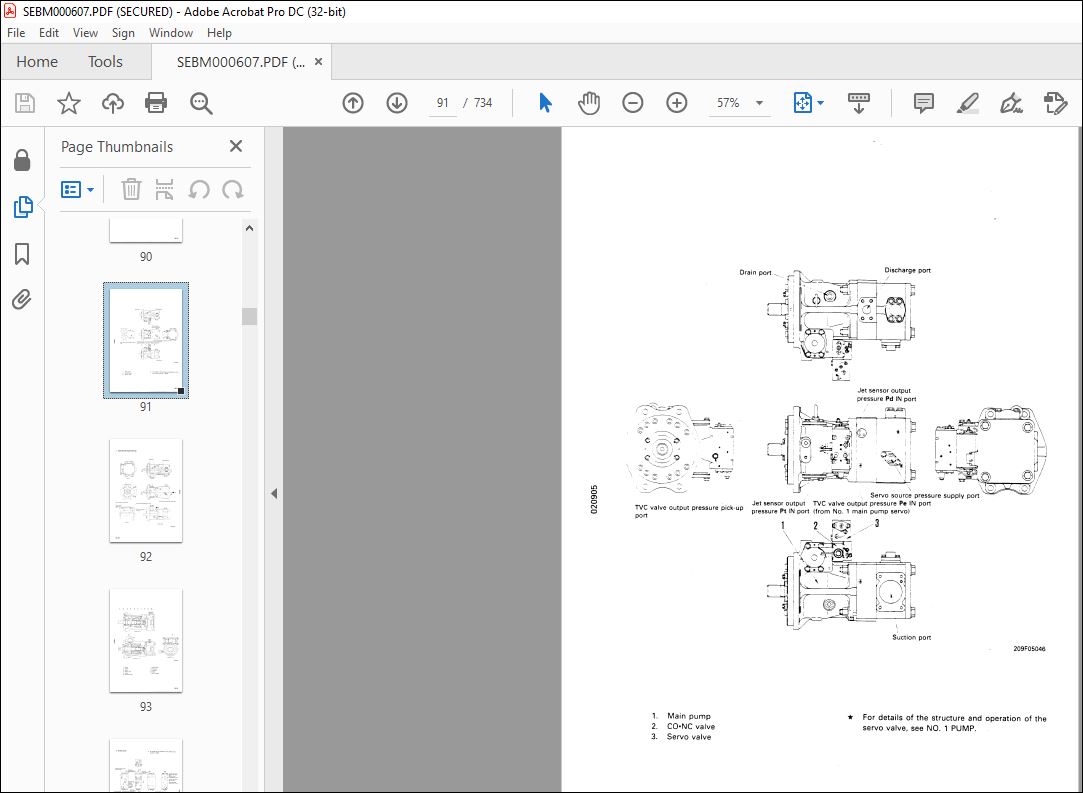 Komatsu PC650-s PC710-s Hydraulic Excavator Shop Manual SEBM000607 ...