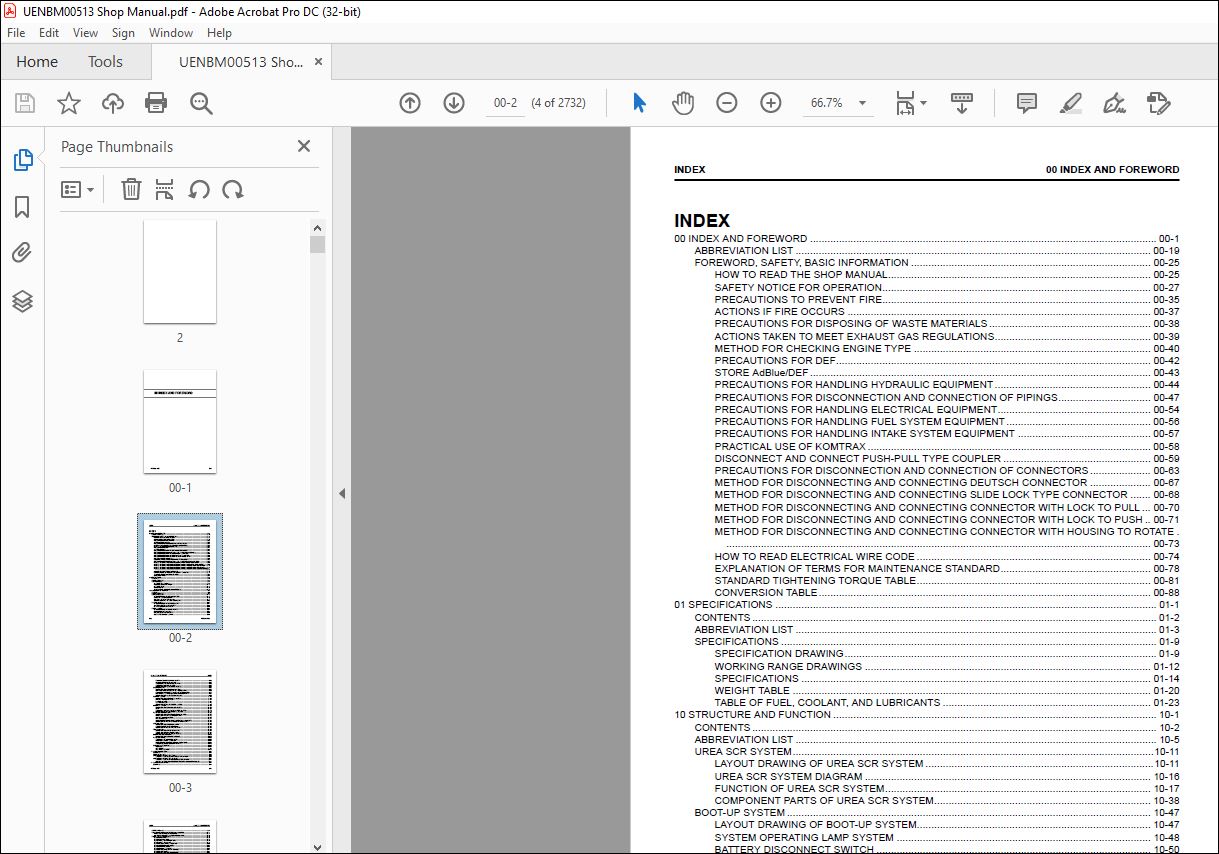 Komatsu PC700LC -11E0 Hydraulic Excavator Shop Manual UENBM00513 - PDF ...