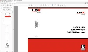 Link Belt 130LX - EX Excavator Parts Manual 1015 - PDF DOWNLOAD