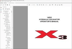 Link Belt 145X3 HYDRAULIC EXCAVATOR OPERATOR'S MANUAL 145X3-OM-LXG-01 - PDF DOWNLOAD