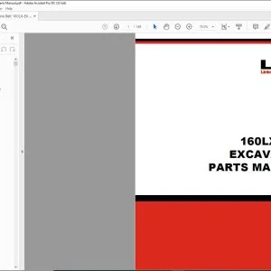 Link Belt 160LX - EX Excavator Parts Manual 1016 - PDF DOWNLOAD