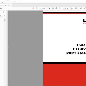 Link Belt 160X2 - EX Excavator Parts Manual 2204 - PDF DOWNLOAD