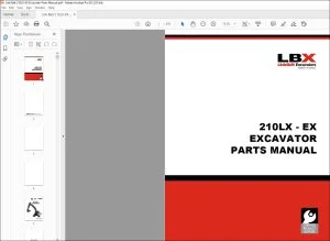 Link Belt 210LX - EX Excavator Parts Manual 1017 - PDF DOWNLOAD