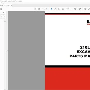 Link Belt 210LX - EX Excavator Parts Manual 1017 - PDF DOWNLOAD