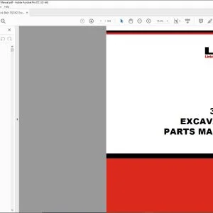 Link Belt 350X2 Excavator Parts Manual 2208 - PDF DOWNLOAD