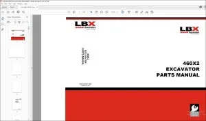 Link Belt 460X2 Excavator Parts Manual 2209 - PDF DOWNLOAD