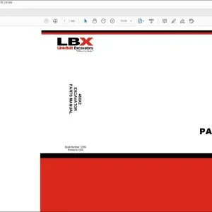 Link Belt 460X2 Excavator Parts Manual 2209 - PDF DOWNLOAD
