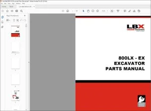 Link Belt 800LX EX Excavator Parts Manual 1029 - PDF DOWNLOAD